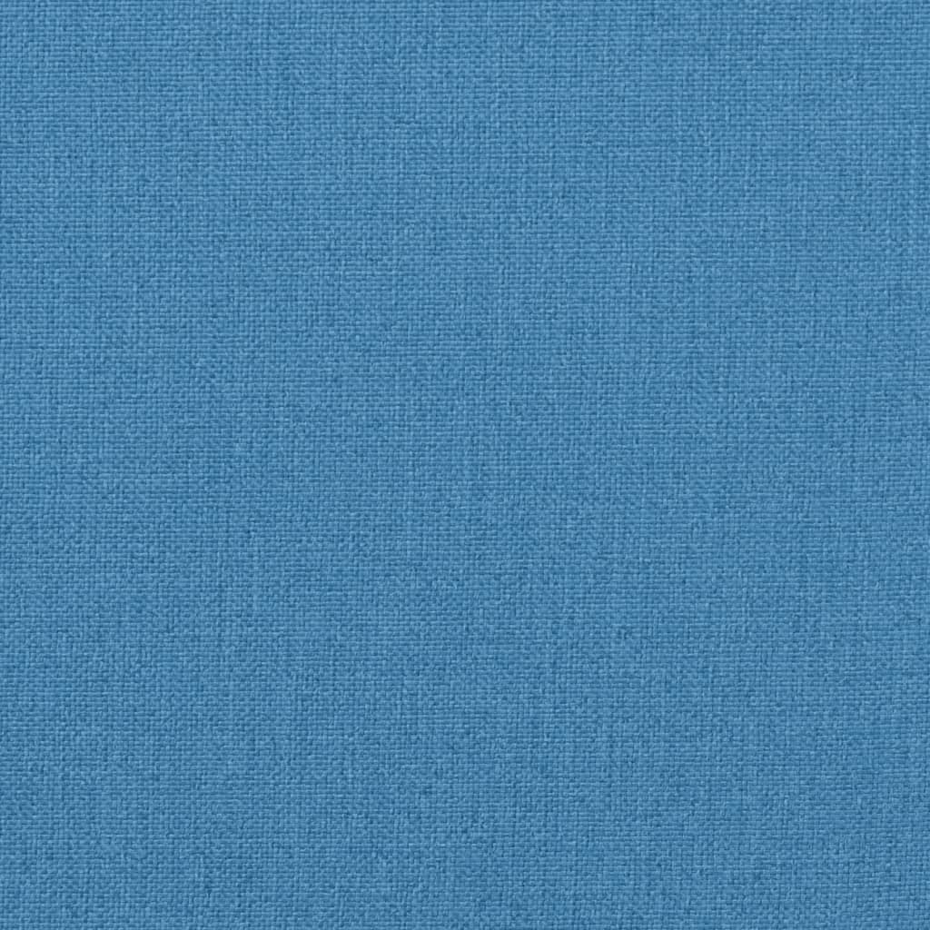 Niedriglehner-Auflagen 6 Stk. Melange Blau 100x50x4 cm Stoff