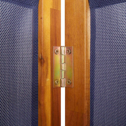 6-tlg. Paravent Dunkelblau 420x180 cm