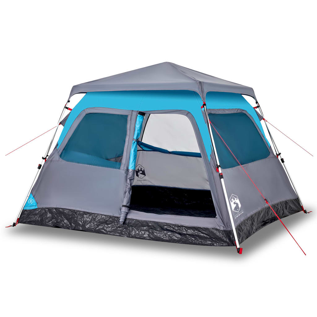 Kuppel-Campingzelt 4 Personen Blau Quick Release