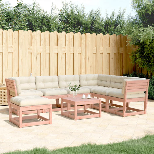 7-tlg. Garten-Lounge-Set mit Kissen Massivholz Douglasie