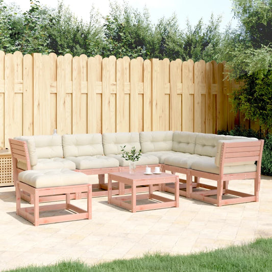 7-tlg. Garten-Lounge-Set mit Kissen Massivholz Douglasie