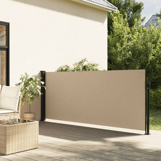 Seitenmarkise Ausziehbar Beige 140x600 cm