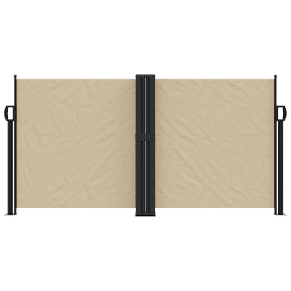 Seitenmarkise Ausziehbar Beige 120x1000 cm