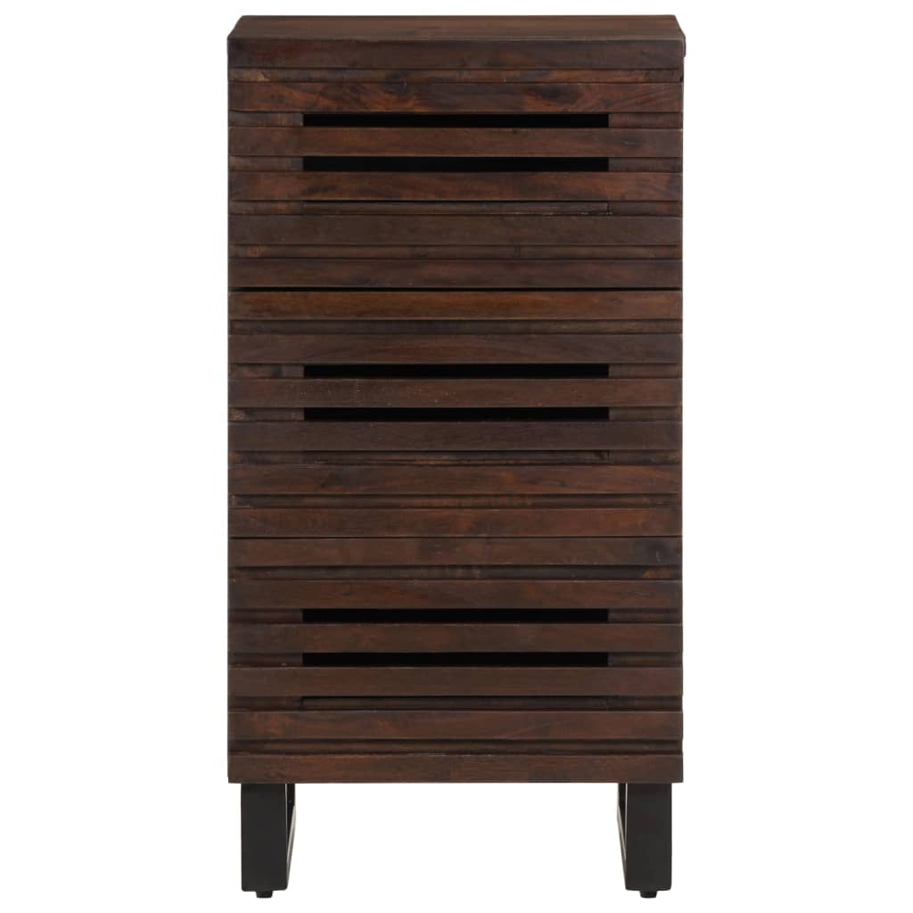 Sideboard Braun 40x34x75 cm Massivholz Mango