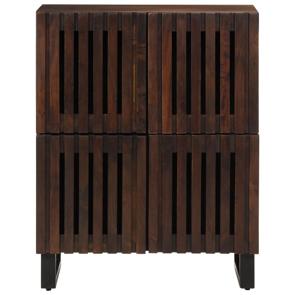 Sideboard Braun 60x34x75 cm Massivholz Mango