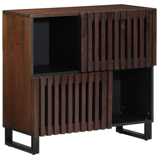 Sideboard Braun 80x34x75 cm Massivholz Mango