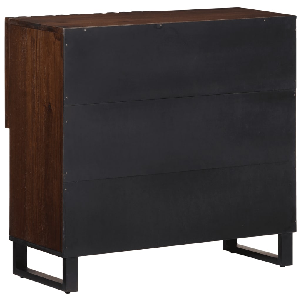 Sideboard Braun 80x34x75 cm Massivholz Mango