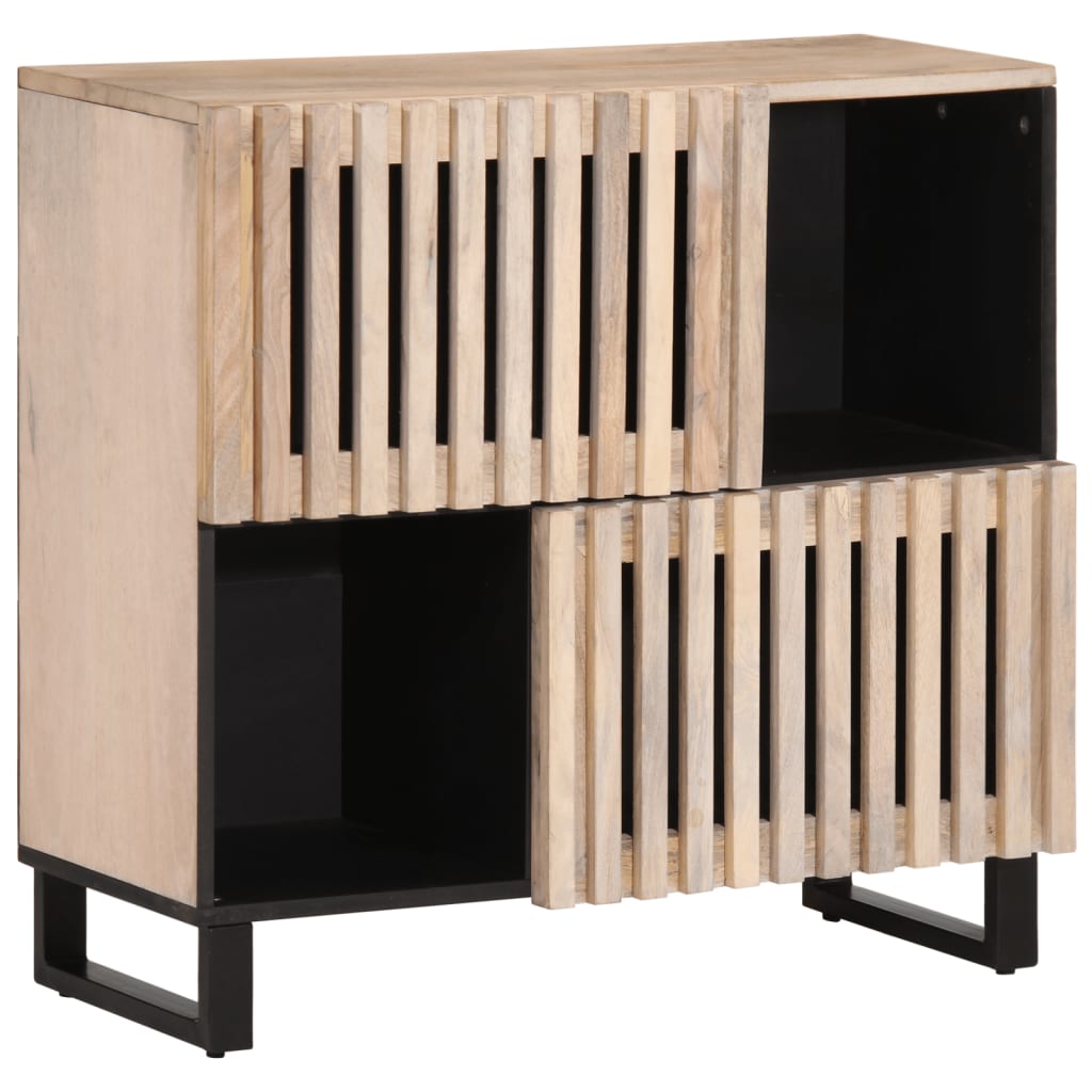 Sideboard 80x34x75 cm Massivholz Mango