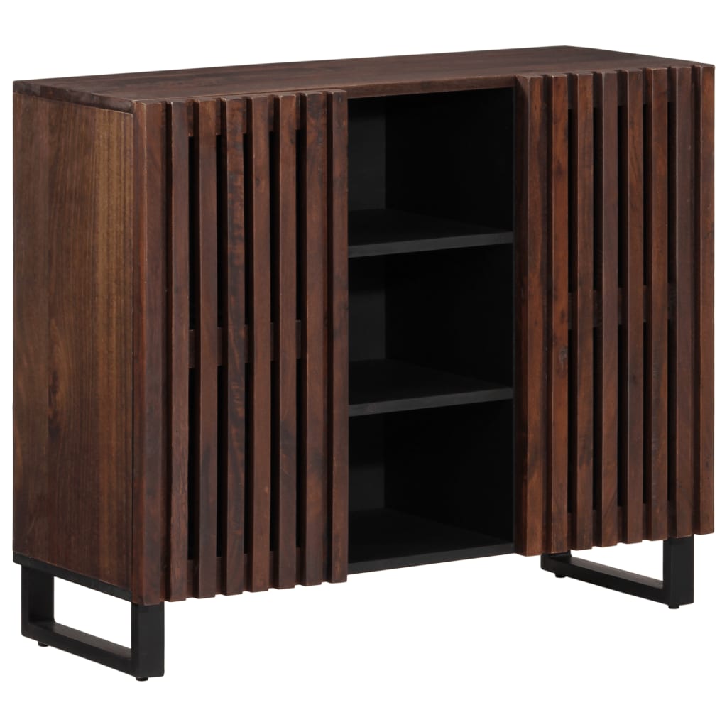 Sideboard Braun 90x34x75 cm Massivholz Mango