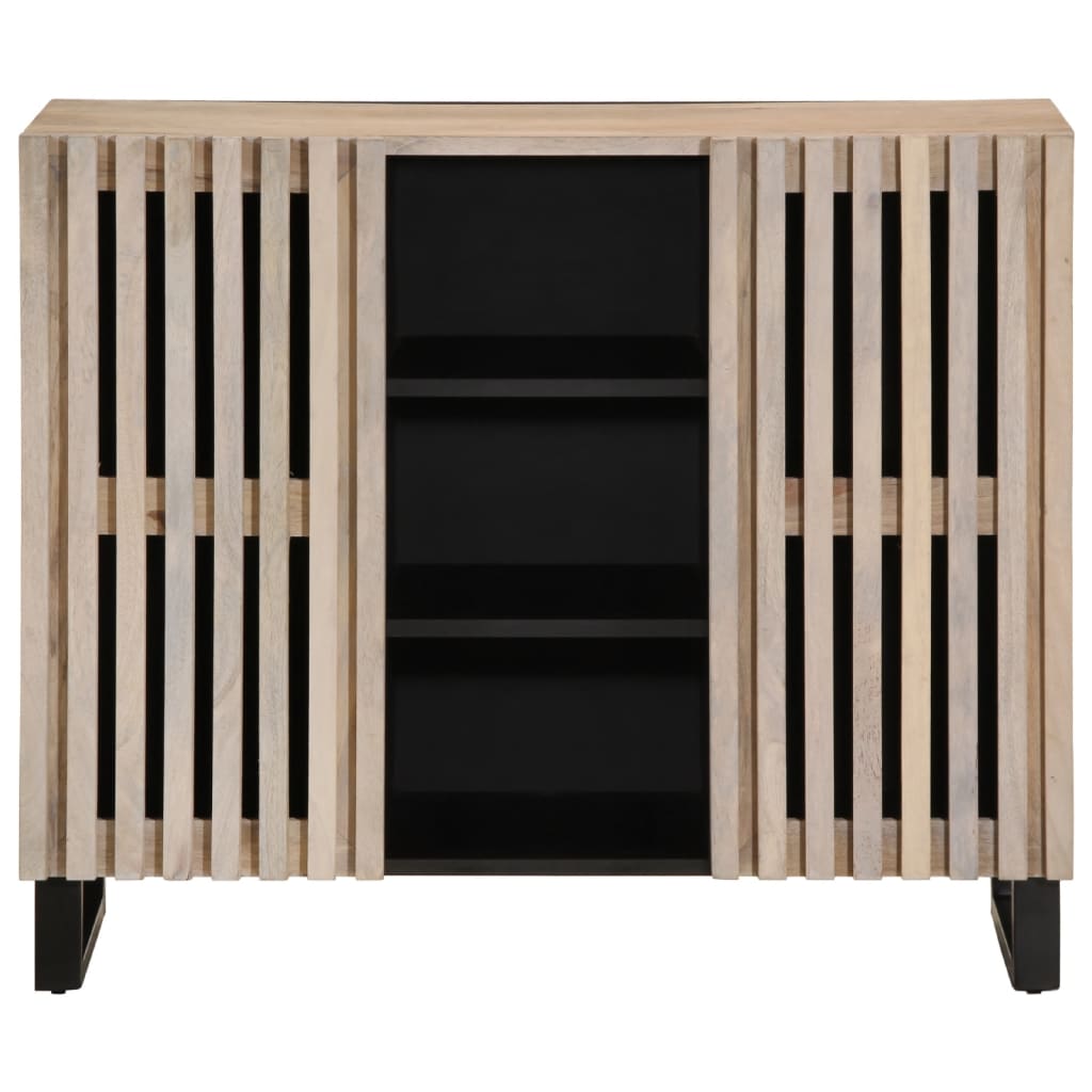 Sideboard 90x34x75 cm Massivholz Mango