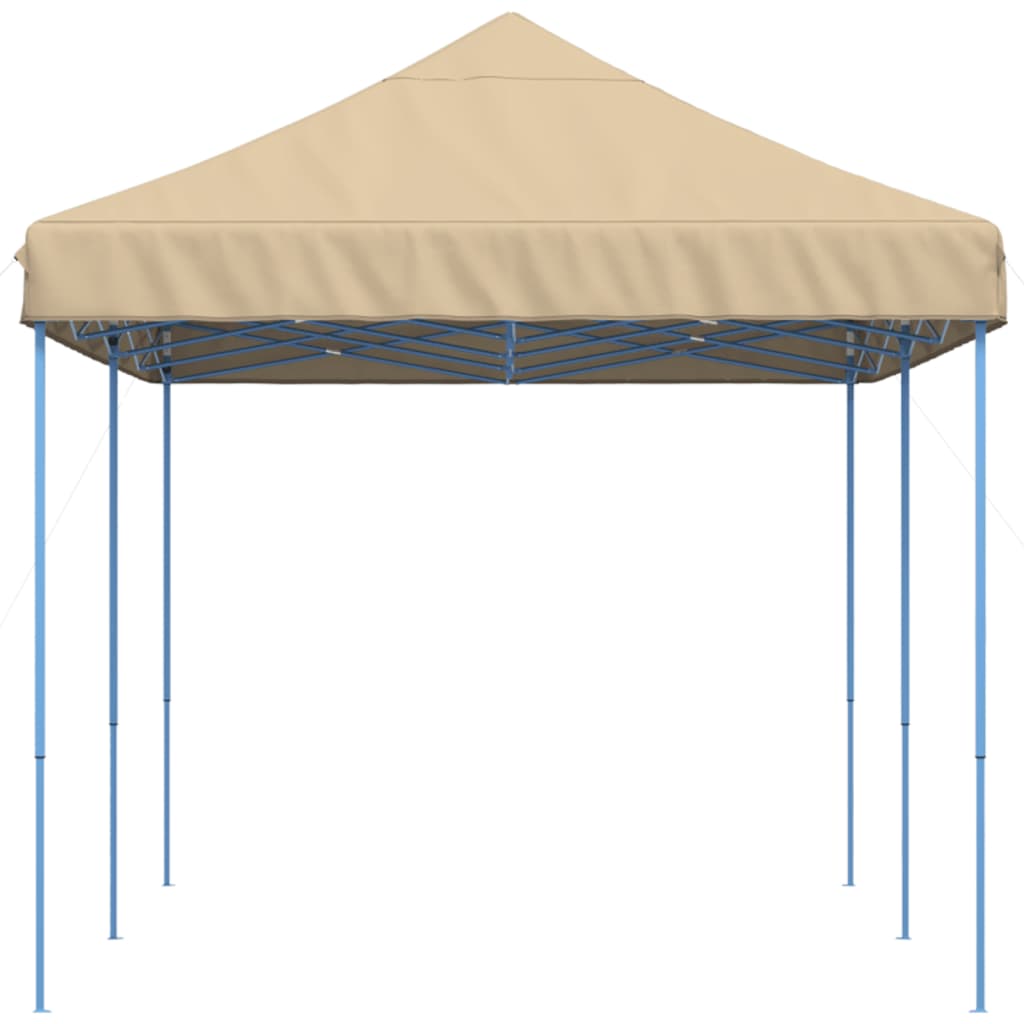 Partyzelt Faltbar Pop-Up Beige 580x292x315 cm