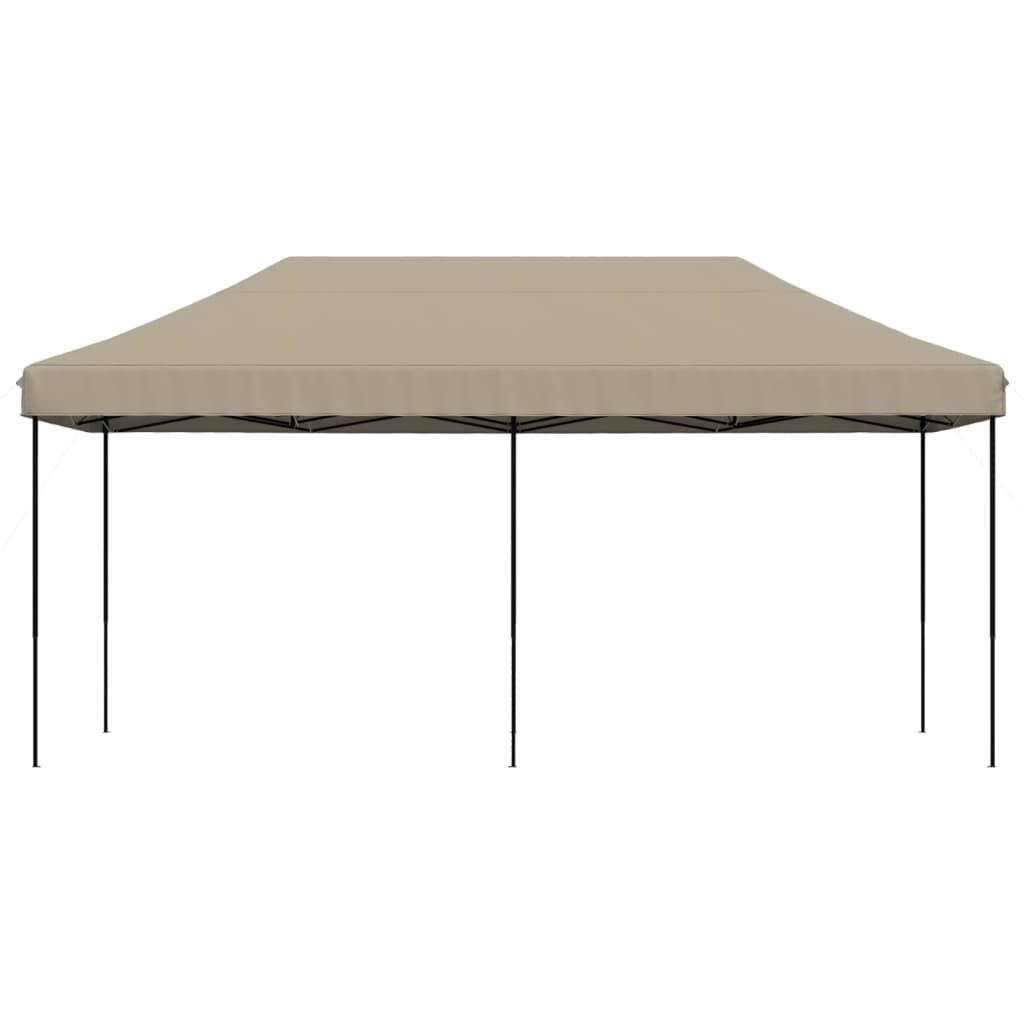 Partyzelt Faltbar Pop-Up Taupe 580x292x315 cm