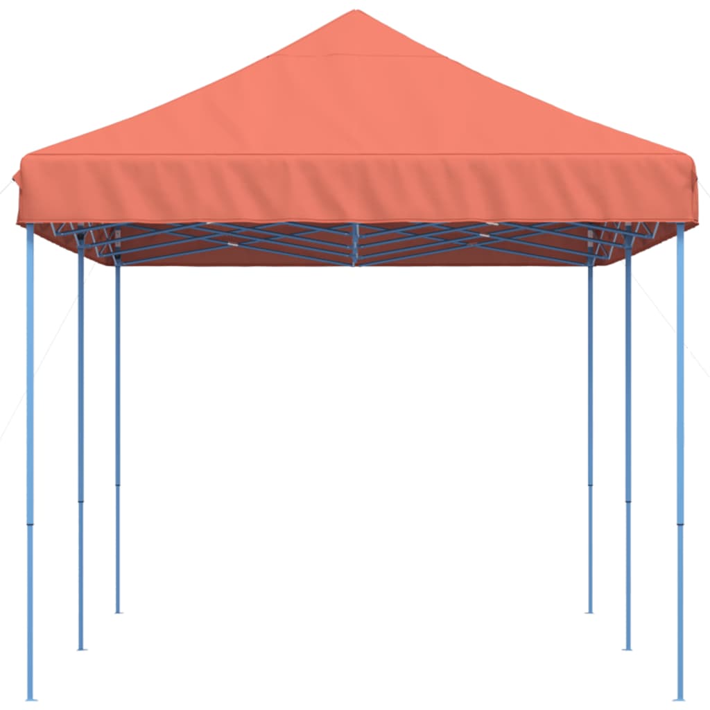 Partyzelt Faltbar Pop-Up Terrakottarot 580x292x315 cm