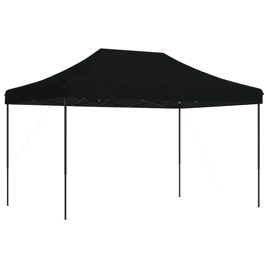 Partyzelt Faltbar Pop-Up Schwarz 440x292x315 cm