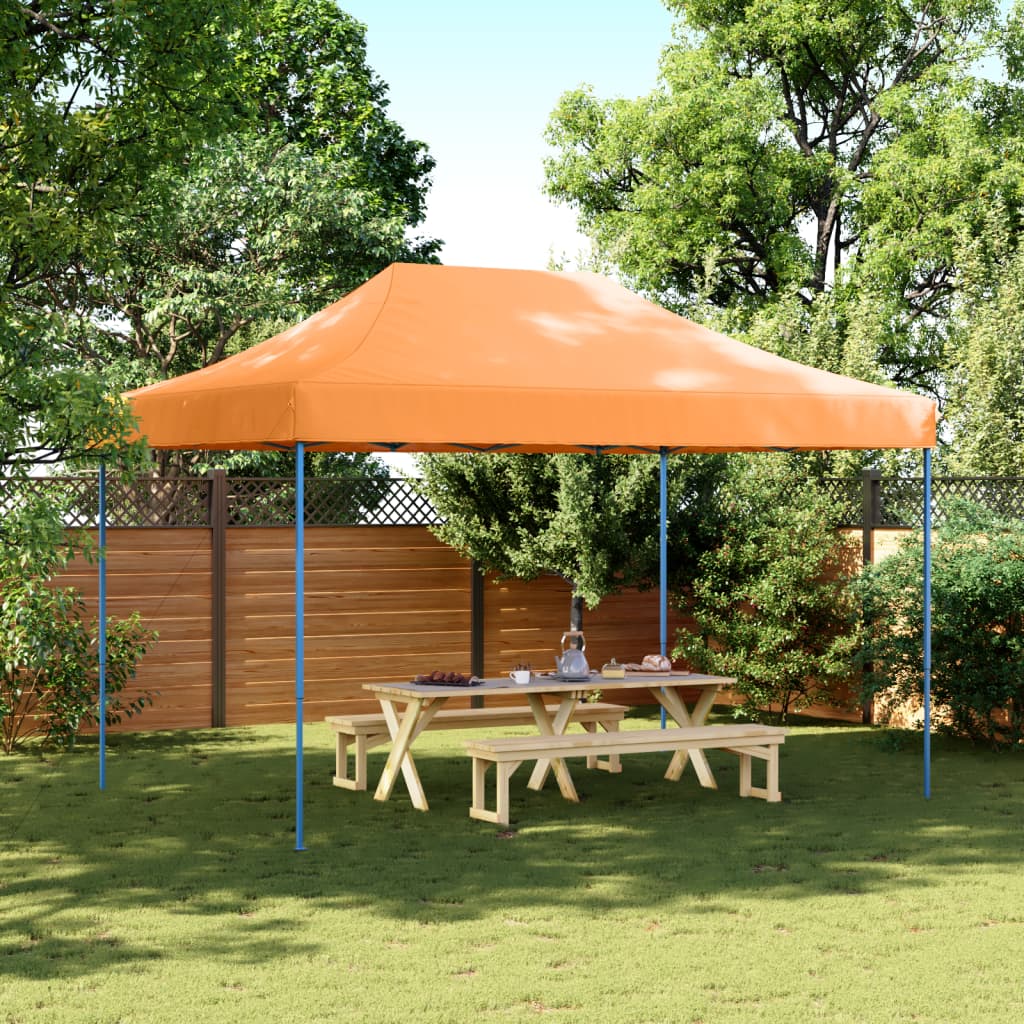 Partyzelt Faltbar Pop-Up Orange 410x279x315 cm