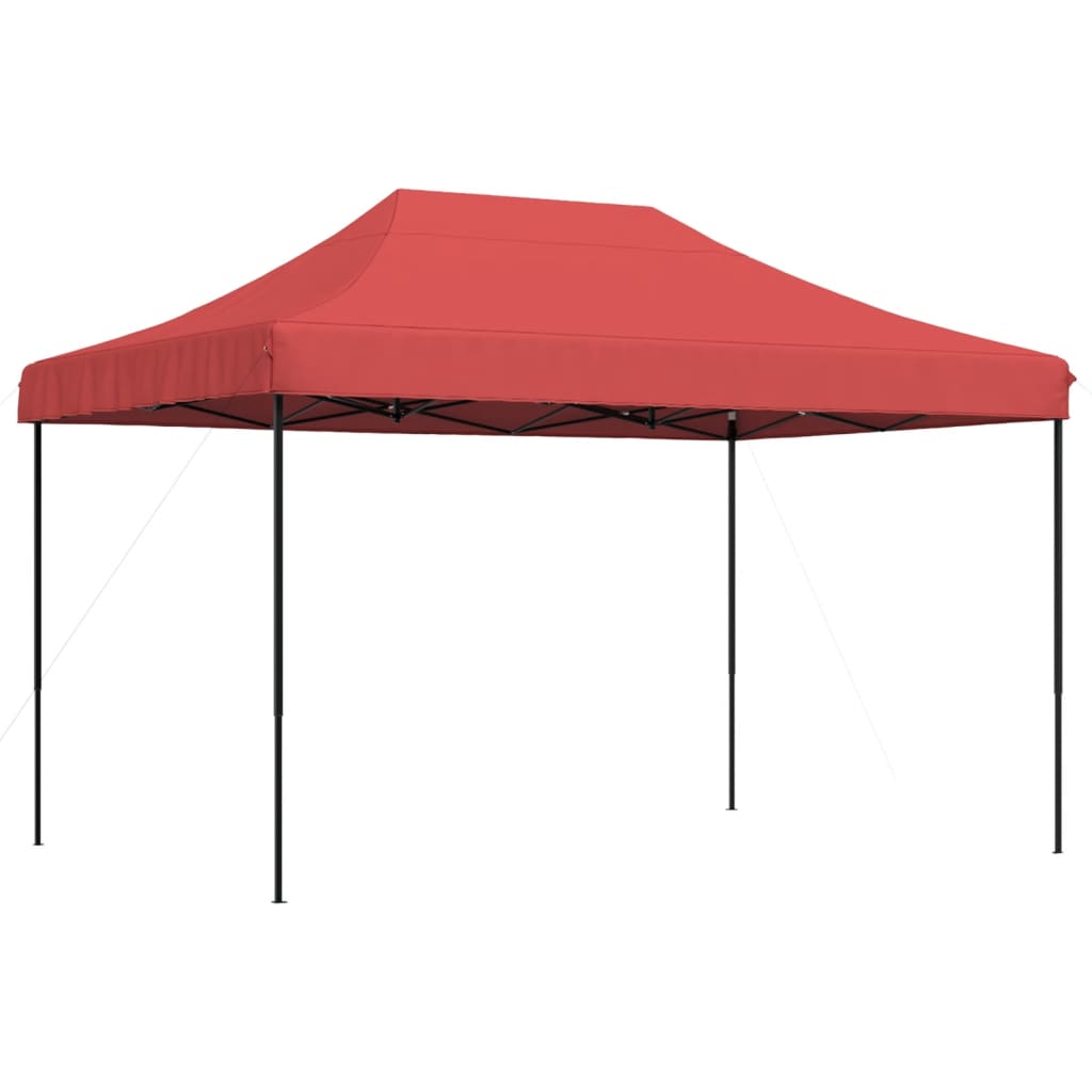 Partyzelt Faltbar Pop-Up Burgunderrot 410x279x315 cm