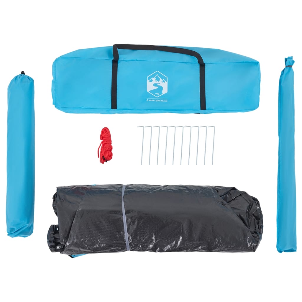 Kuppel-Campingzelt 4 Personen Blau Quick Release