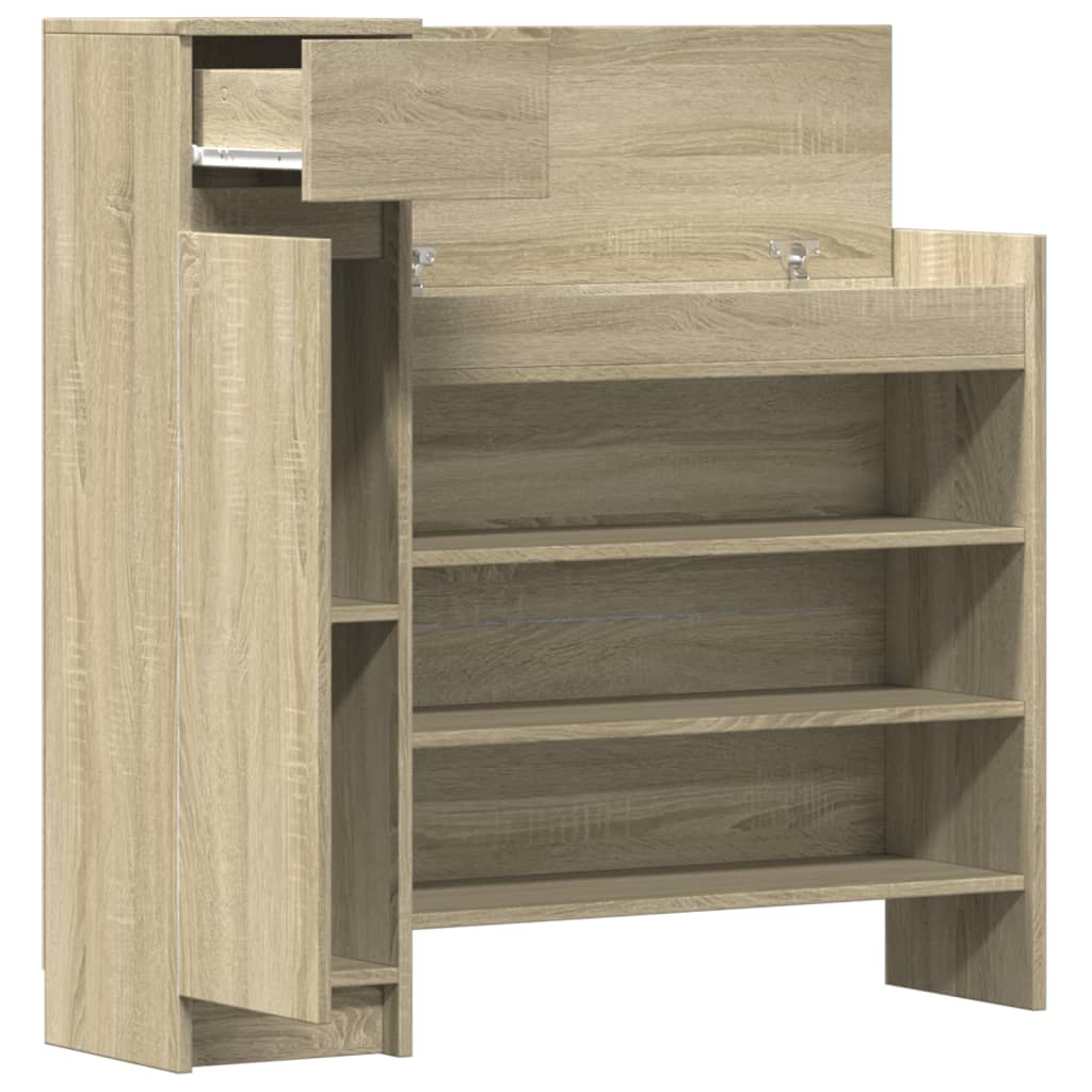 Schuhschrank Sonoma-Eiche 100,5x28x100 cm Holzwerkstoff