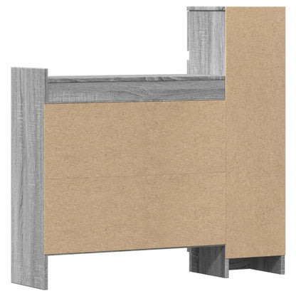 Schuhschrank Grau Sonoma 100,5x28x100 cm Holzwerkstoff