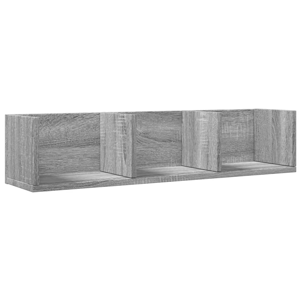 Wandschrank Grau Sonoma-Eiche 75x18x16,5 cm Holzwerkstoff