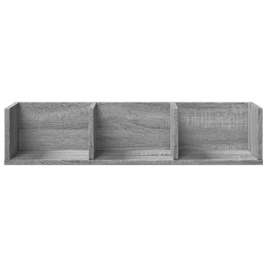 Wandschrank Grau Sonoma-Eiche 75x18x16,5 cm Holzwerkstoff