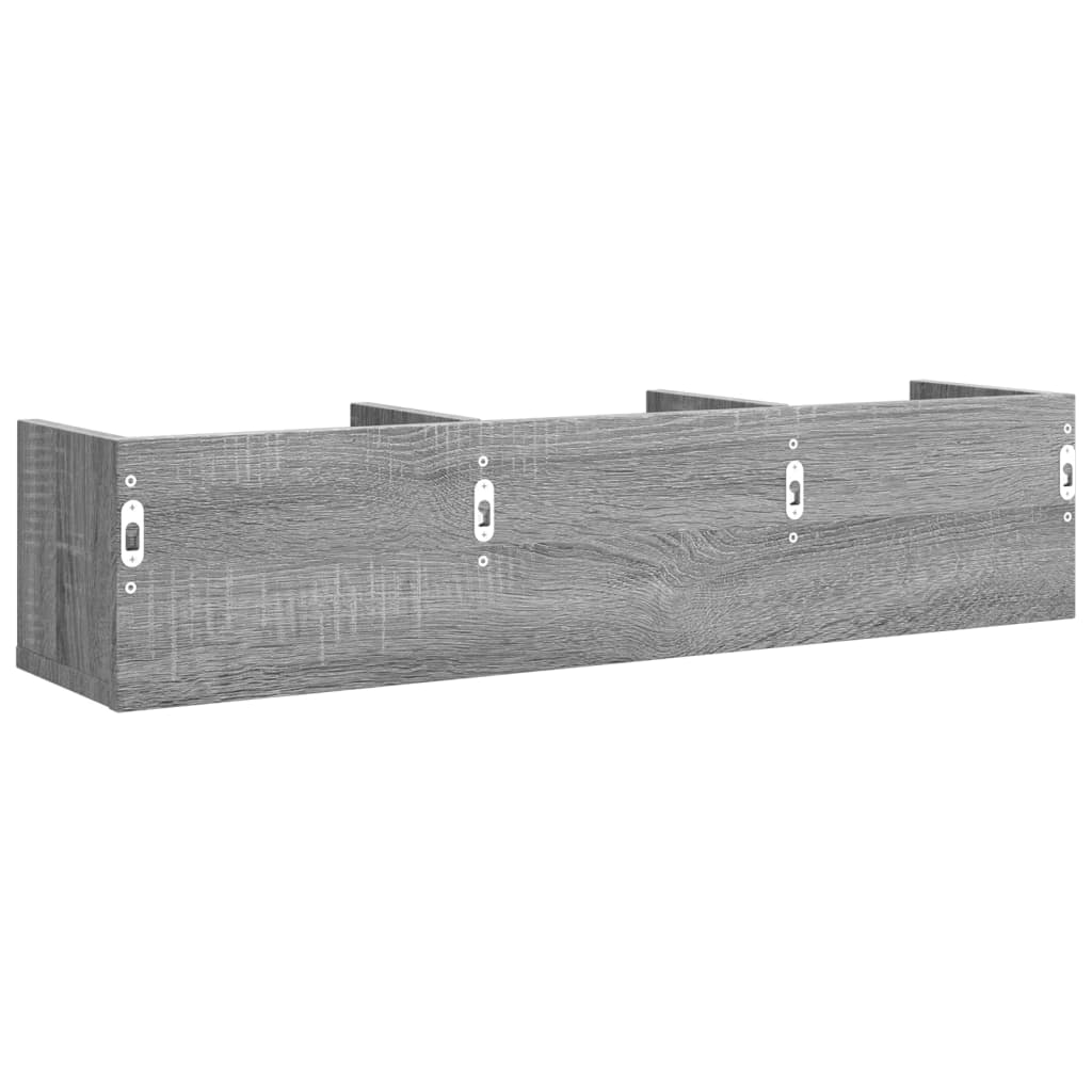 Wandschrank Grau Sonoma-Eiche 75x18x16,5 cm Holzwerkstoff