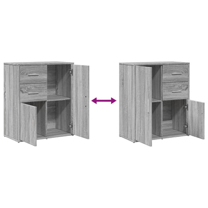 Sideboard Grau Sonoma-Eiche 60x31x70 cm Holzwerkstoff