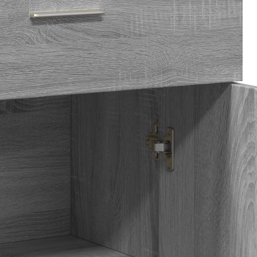 Sideboard Grau Sonoma 60x30x84 cm Holzwerkstoff