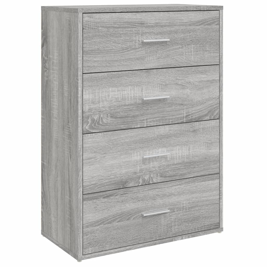 Sideboard Grau Sonoma 60x31x84 cm Holzwerkstoff