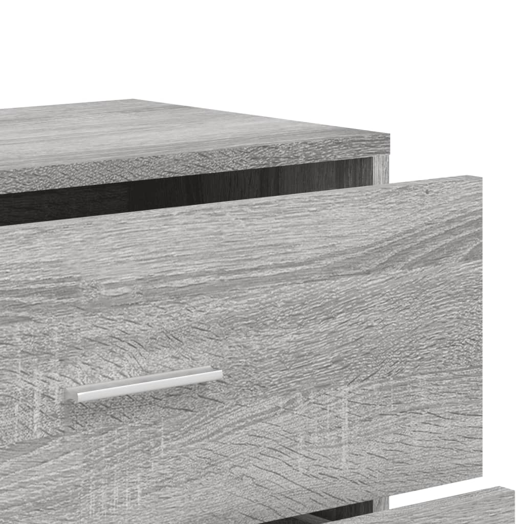 Sideboard Grau Sonoma 60x31x84 cm Holzwerkstoff