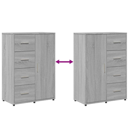 Sideboard Grau Sonoma 60x31x84 cm Holzwerkstoff