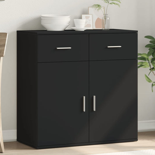 Sideboard Schwarz 79x38x80 cm Holzwerkstoff