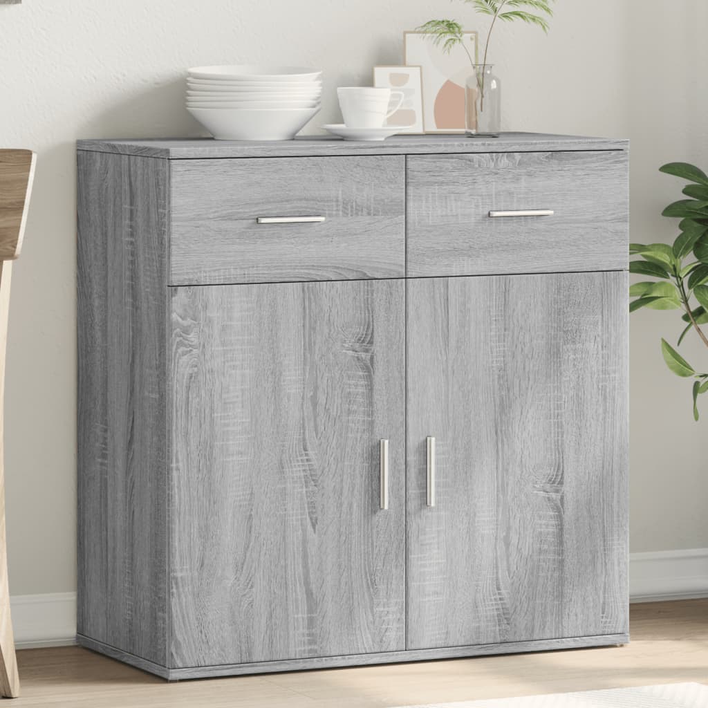 Sideboard Grau Sonoma 79x38x80 cm Holzwerkstoff