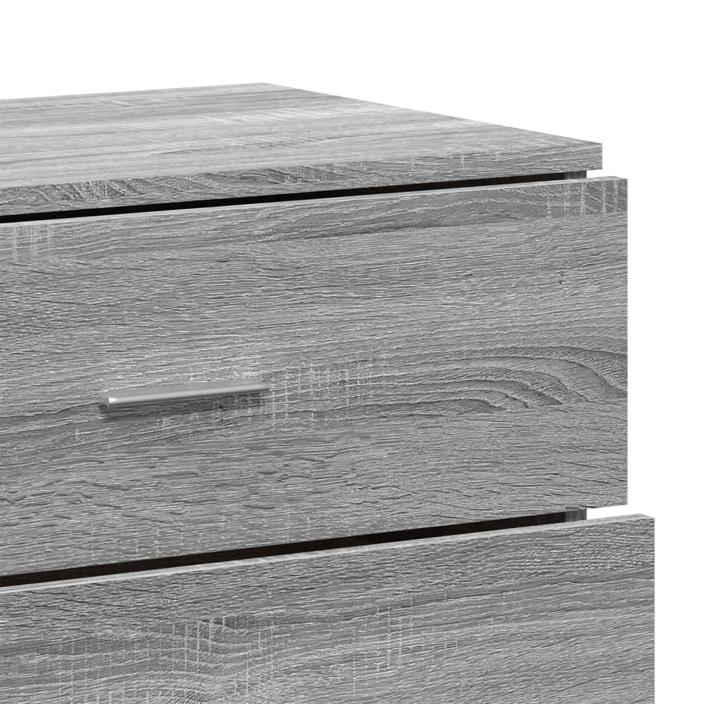 Sideboard Grau Sonoma 60x39x80 cm Holzwerkstoff