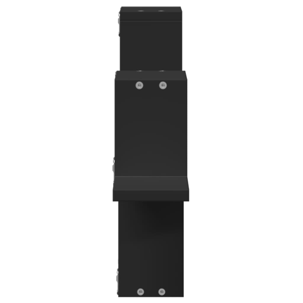 Wandregal Schwarz 104,5x10x43 cm Holzwerkstoff