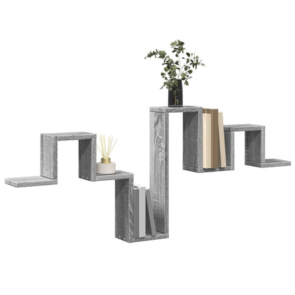Wandregal Grau Sonoma 104,5x10x43 cm Holzwerkstoff