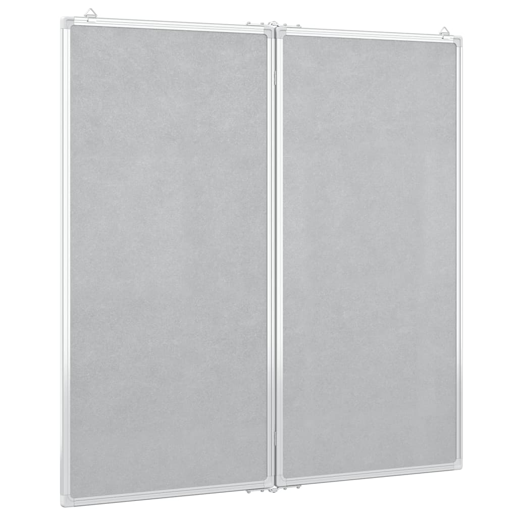 Magnetisches Whiteboard Klappbar 100x100x1,7 cm Aluminium