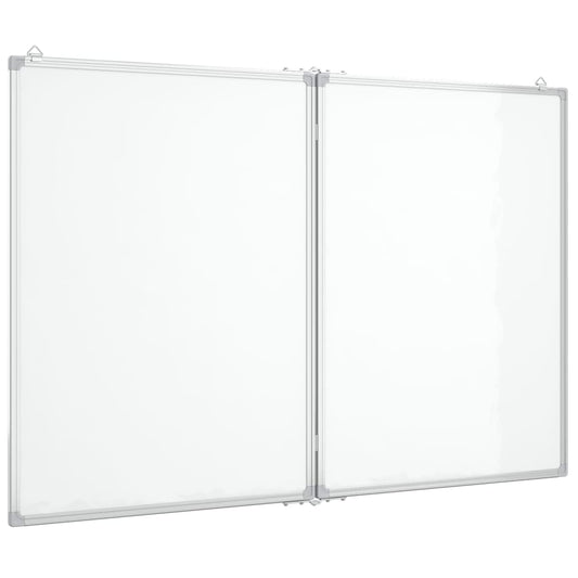 Magnetisches Whiteboard Klappbar 120x80x1,7 cm Aluminium