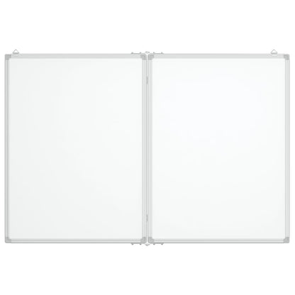 Magnetisches Whiteboard Klappbar 120x80x1,7 cm Aluminium