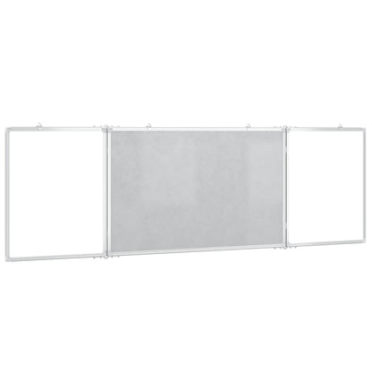 Magnetisches Whiteboard Klappbar 160x60x1,7 cm Aluminium