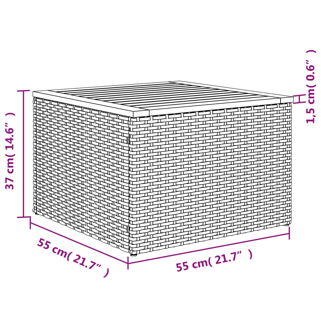 13-tlg. Garten-Sofagarnitur mit Kissen Schwarz Poly Rattan