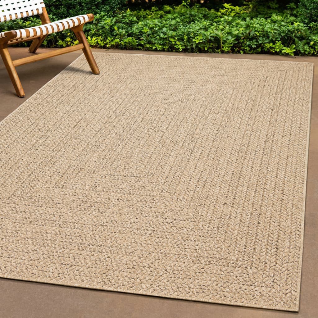 Teppich ZIZUR 80x200 cm Jute-Optik Indoor und Outdoor