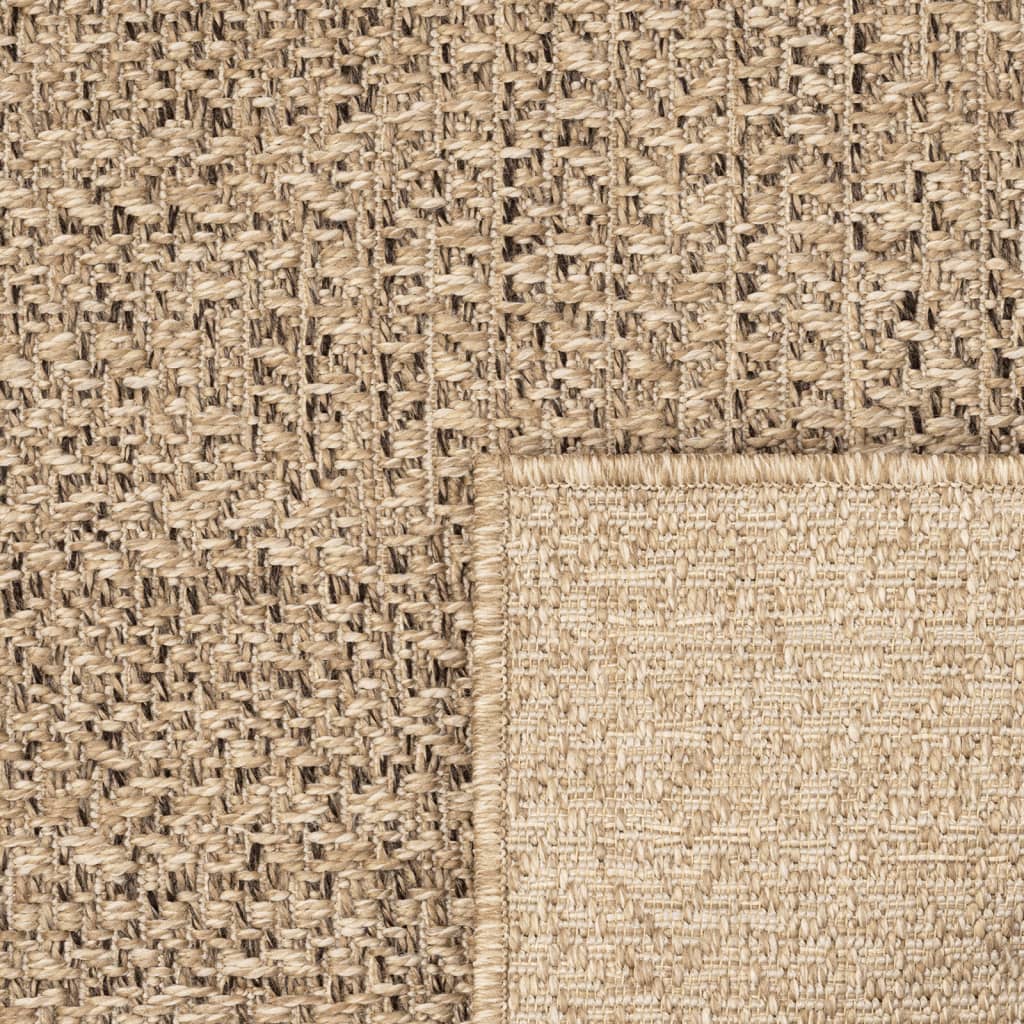 Teppich ZIZUR 100x200 cm Jute-Optik Indoor und Outdoor