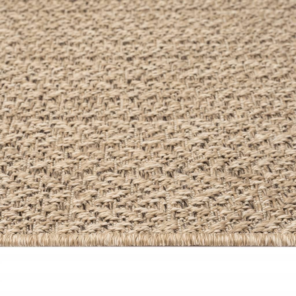 Teppich ZIZUR 240x240 cm Jute-Optik Indoor und Outdoor