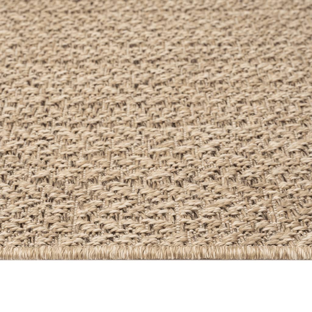 Teppich ZIZUR 240x340 cm Jute-Optik Indoor und Outdoor