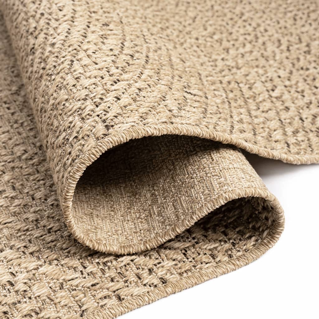 Teppich ZIZUR 60x110 cm Jute-Optik Indoor und Outdoor