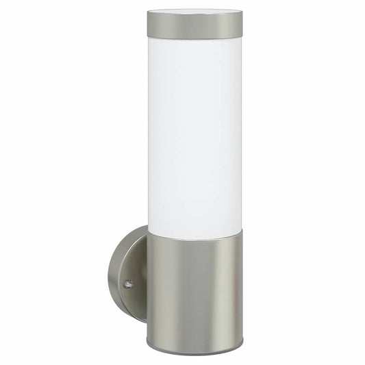Außenwandleuchte Silber 12 x 7.5 x 27 cm Edelstahl