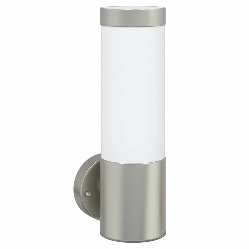 Außenwandlampen 2 pcs Silber 12 x 7.5 x 27 cm Edelstahl