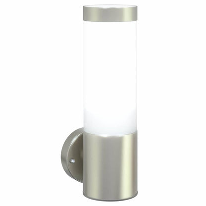 Außenwandlampen 2 pcs Silber 12 x 7.5 x 27 cm Edelstahl