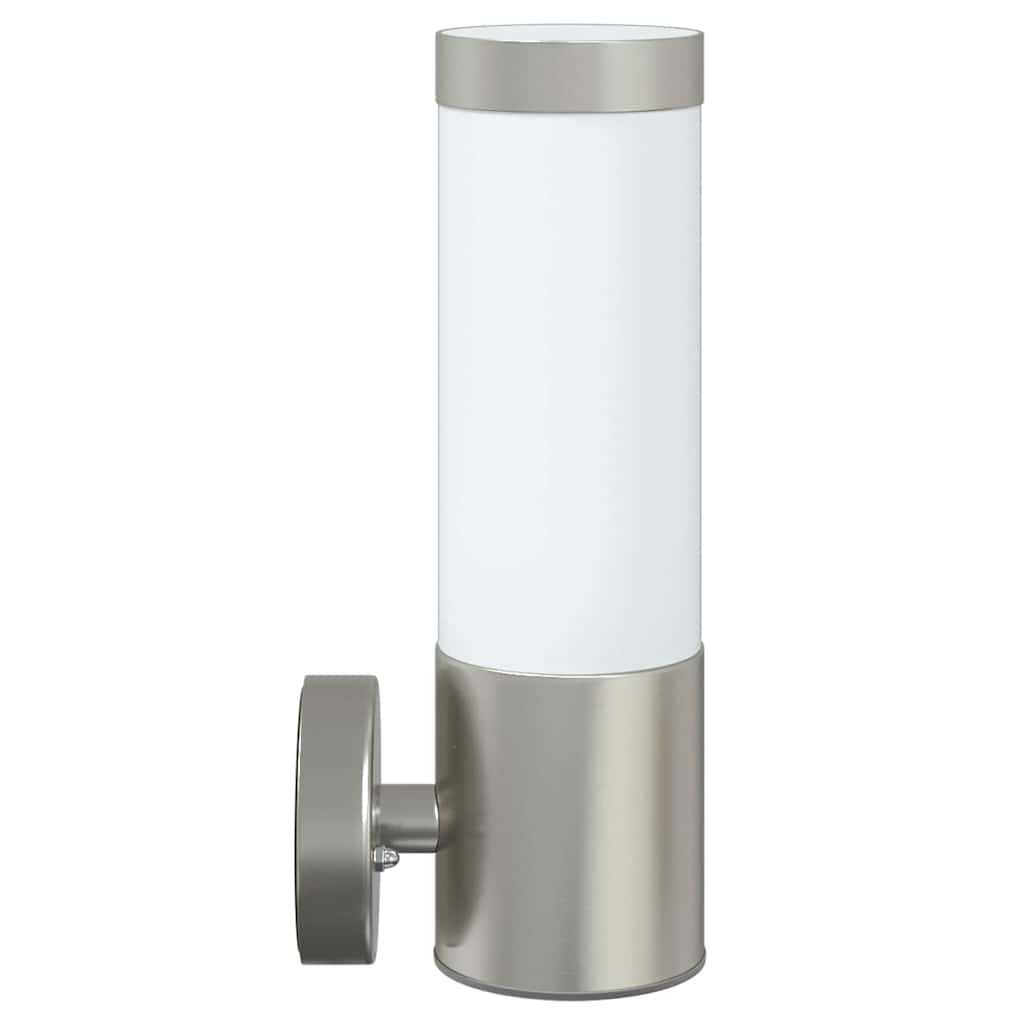 Außenwandlampen 2 pcs Silber 12 x 7.5 x 27 cm Edelstahl